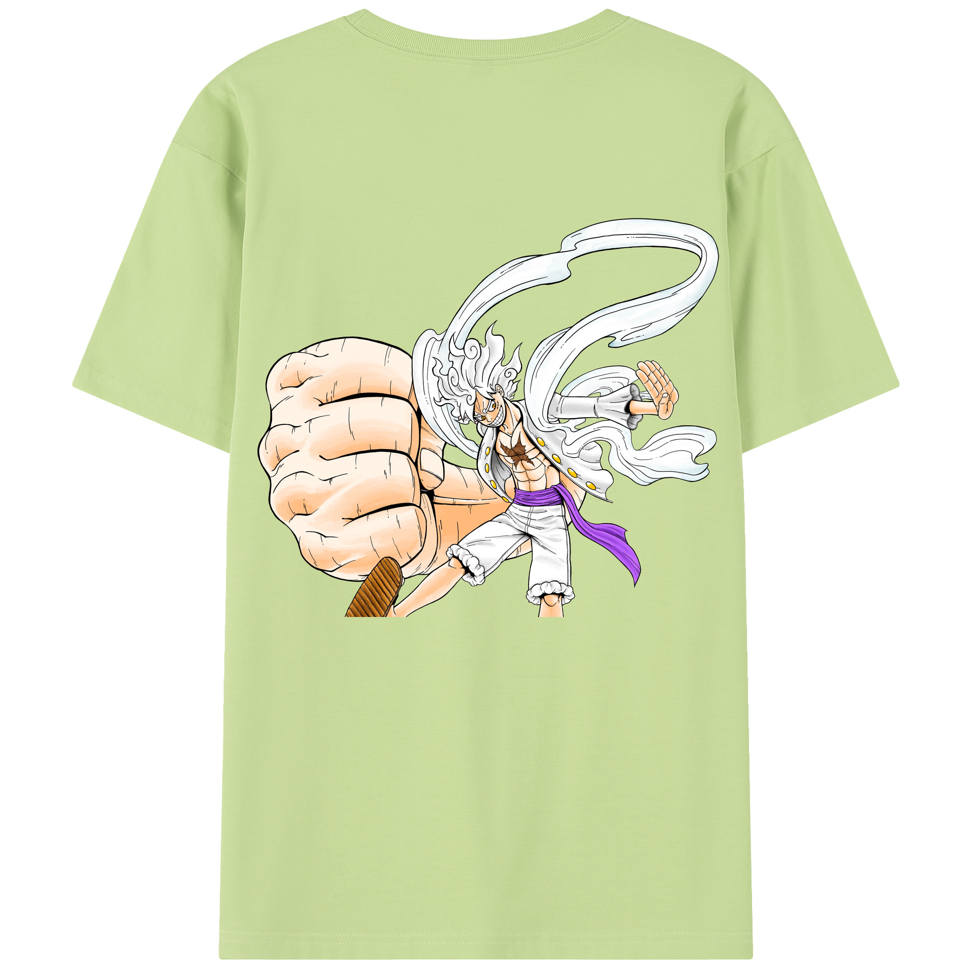 ワンピース モンキー・D・ルフィ ONE PIECE Monkey D. Luffy 綿100％半袖Tシャツ（背面プリント）